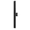Z-Lite Edge Outdoor Wall, 2-Light, 4.5 In.W x 3.75 In.L x 33.25 In.H, Black/Sandblast 576M-2-BK-LED - alternate 1